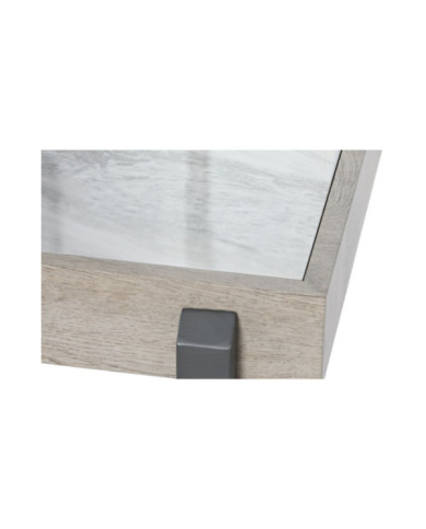 MESITA AUXILIAR METAL PIEDRA SINTERIZADA 50X54X50