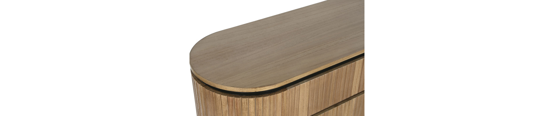 COMODA PAULOWNIA METAL 110X39X70 NATURAL