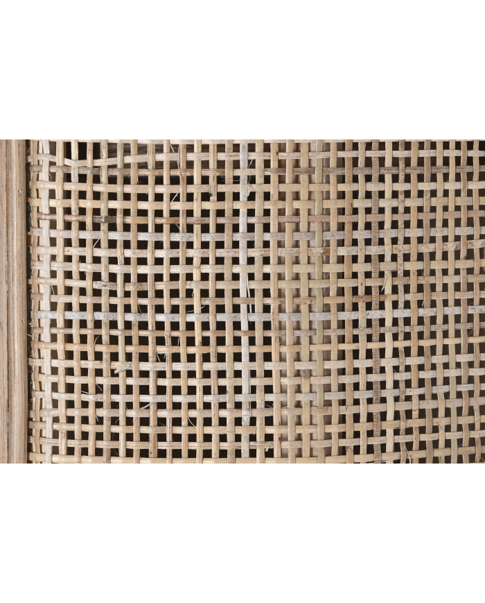 ESTANTERIA RUBBERWOOD RATAN 88X36X180 NATURAL