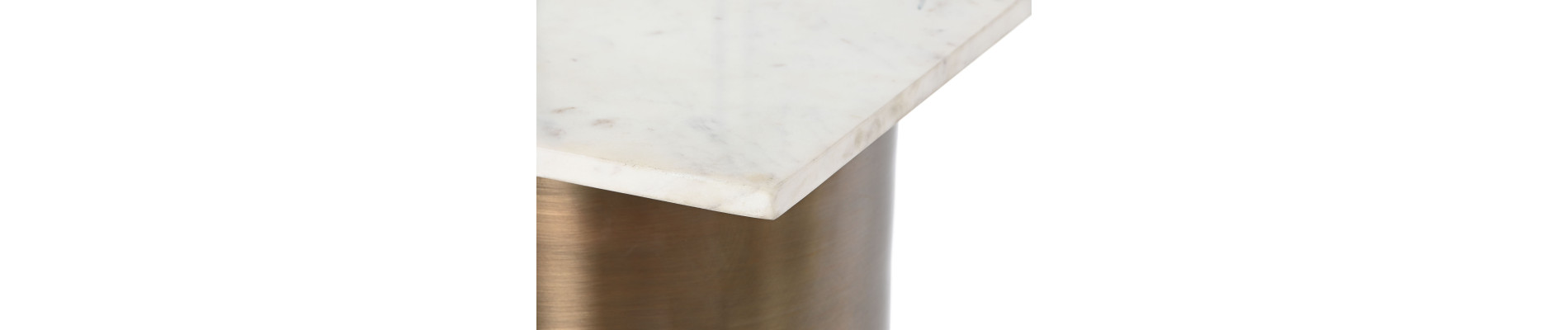 CONSOLA MARMOL HIERRO 118X33,5X78 BLANCO