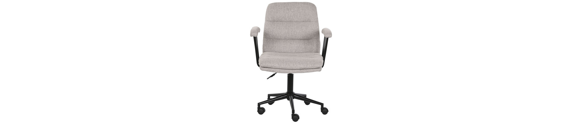SILLA PU 60X61,5X84 96 CM RUEDAS GRIS
