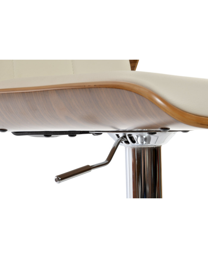 SILLA PU NOGAL 50X52X121 AJUSTABLE CREMA