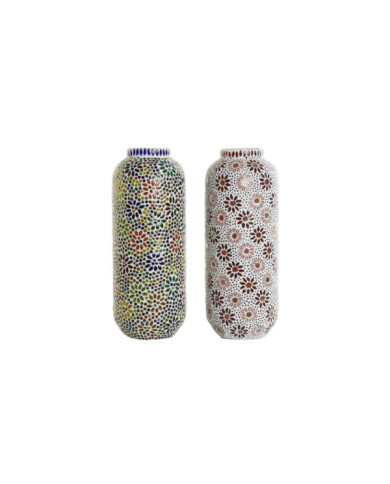 LAMPARA SOBREMESA CRISTAL 17X17X44 MOSAICO 2 SURT.