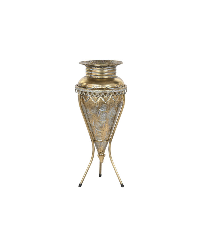 JARRON METAL 24X24X57 BASE DORADO