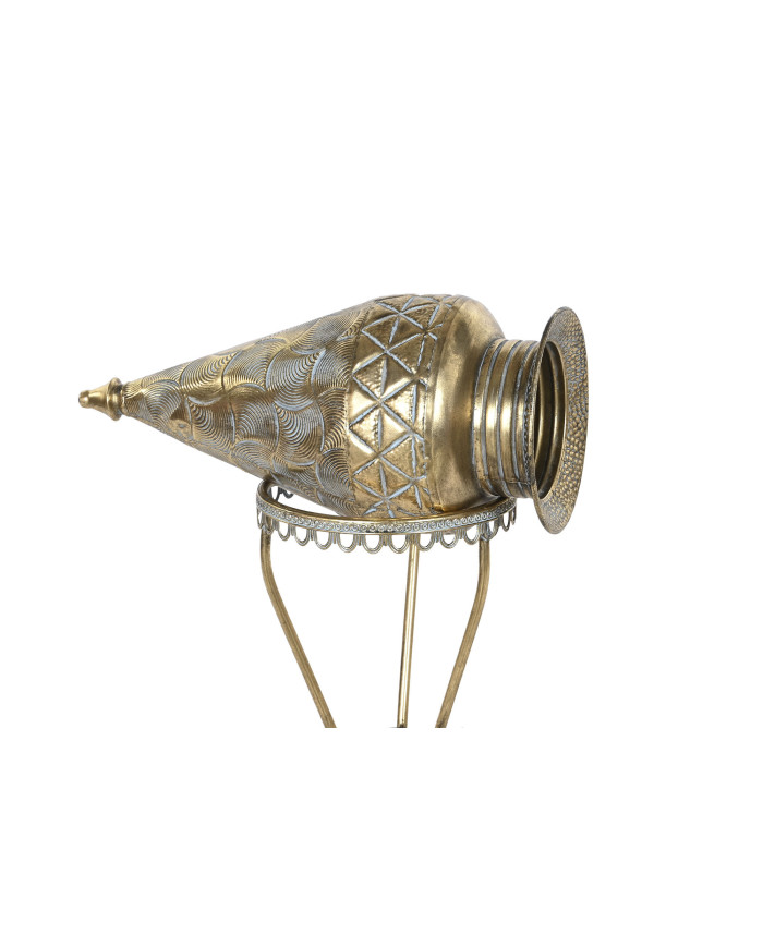 JARRON METAL 24X24X57 BASE DORADO