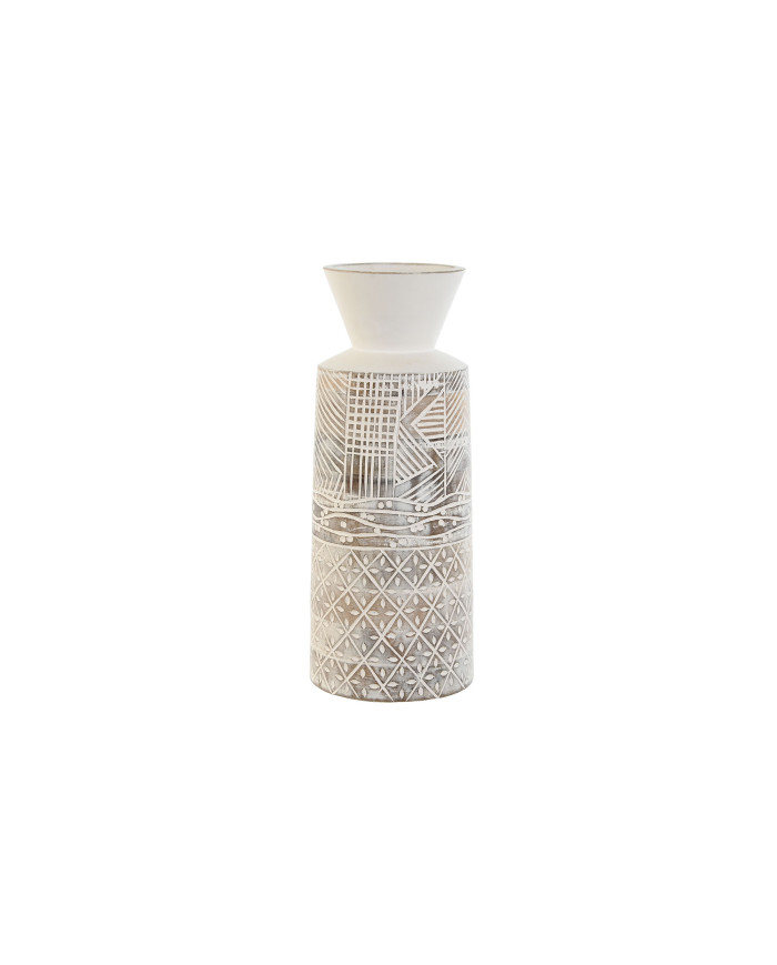 JARRON MANGO 15X15X22,5 NATURAL BLANCO