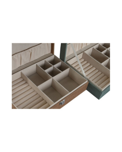 JOYERO POLIESTER 28X19X7 PANA 2 SURT.