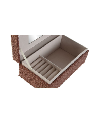 JOYERO POLIESTER 22X12X9,5 BOUCLE BURDEOS