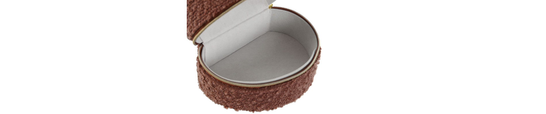 JOYERO POLIESTER 13X9X6,5 BOUCLE BURDEOS