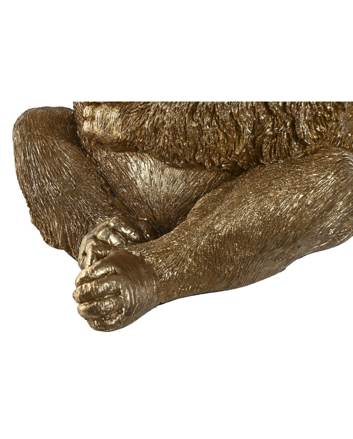 FIGURA RESINA 42,5X36X52 GORILA DORADO