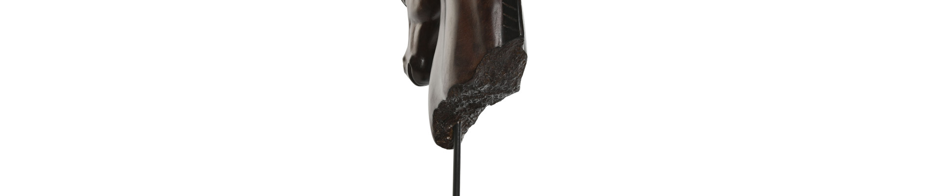 FIGURA RESINA 27X13X42,5 CABALLO MARRON OSCURO