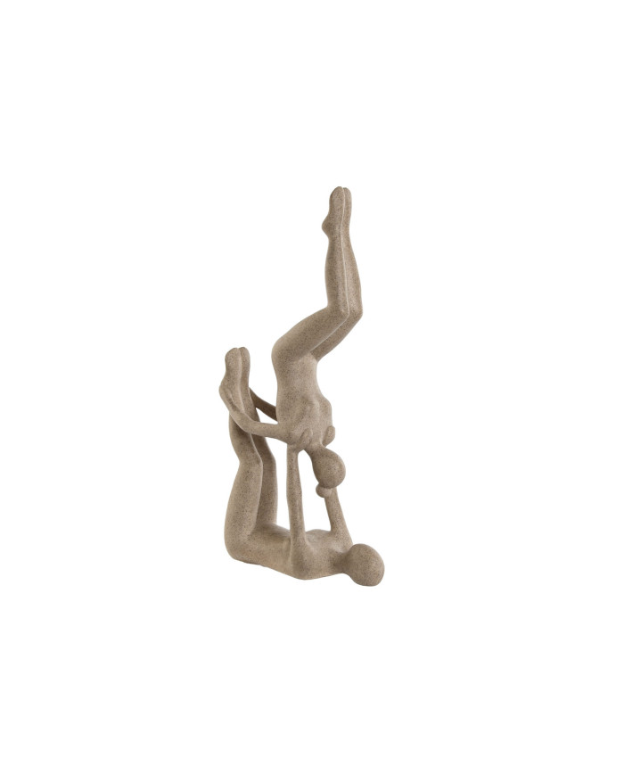 FIGURA RESINA 21,4X8,8X40 YOGA BEIGE