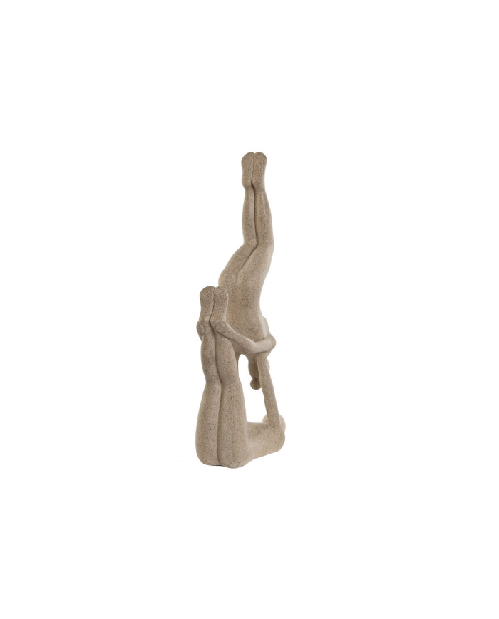 FIGURA RESINA 21,4X8,8X40 YOGA BEIGE