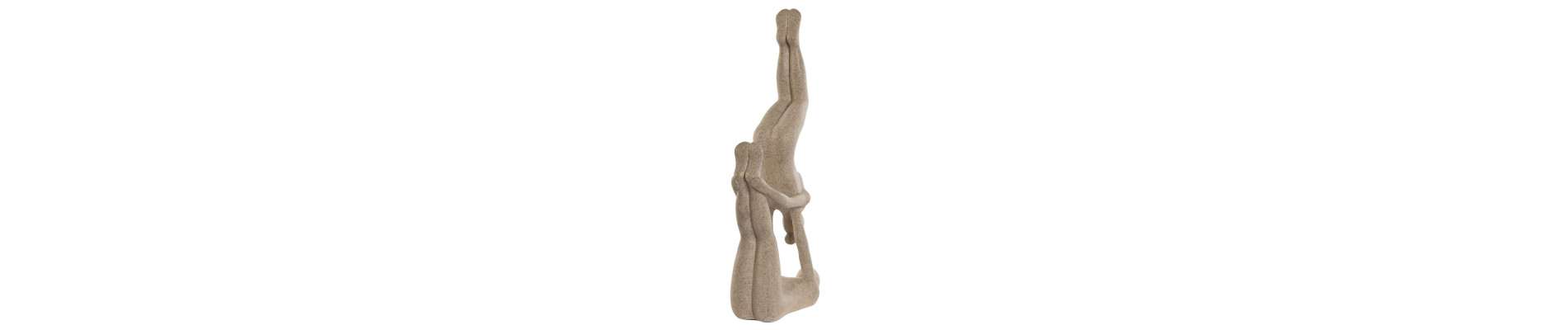 FIGURA RESINA 21,4X8,8X40 YOGA BEIGE