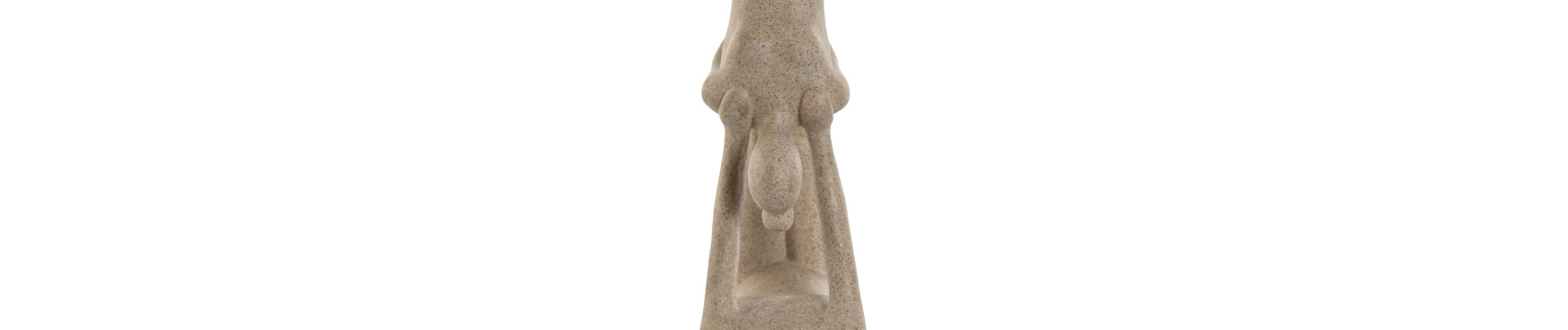 FIGURA RESINA 21,4X8,8X40 YOGA BEIGE