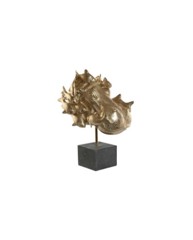 FIGURA RESINA 33X21,5X45 HIPO DORADO