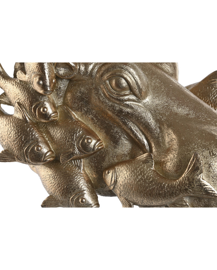 FIGURA RESINA 33X21,5X45 HIPO DORADO