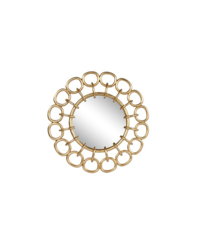 ESPEJO RESINA ESPEJO 95X5X95 CADENA DORADO