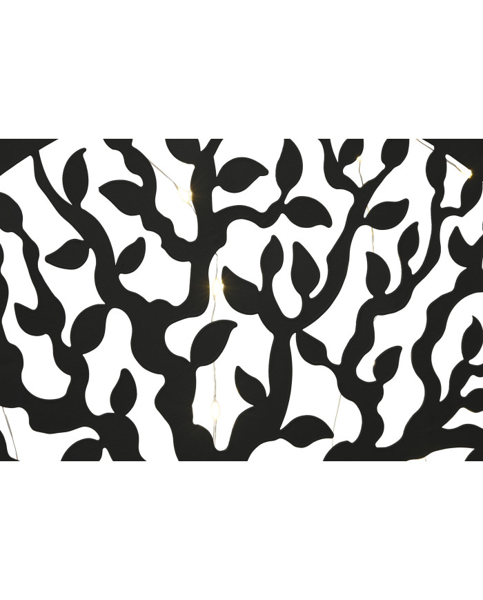 DECORACION PARED LED METAL 40X1X40 ARBOL NEGRO