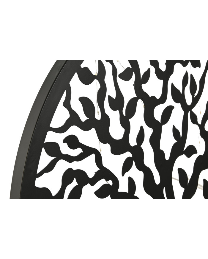DECORACION PARED LED METAL 60X1X60 ARBOL NEGRO