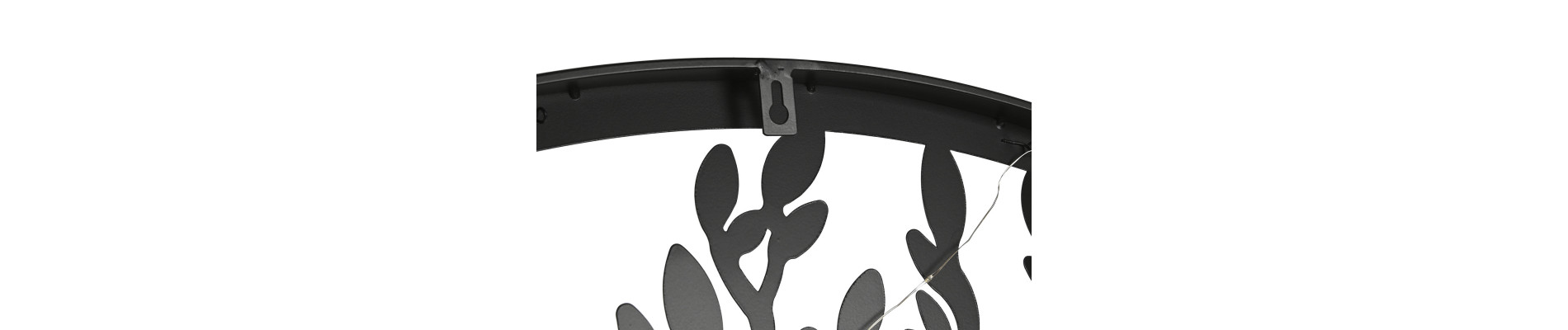 DECORACION PARED LED METAL 100X1X100 ARBOL NEGRO