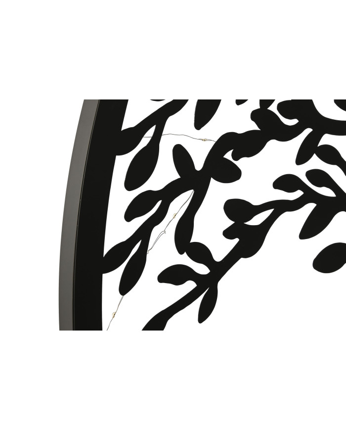 DECORACION PARED LED METAL 100X1X100 ARBOL NEGRO