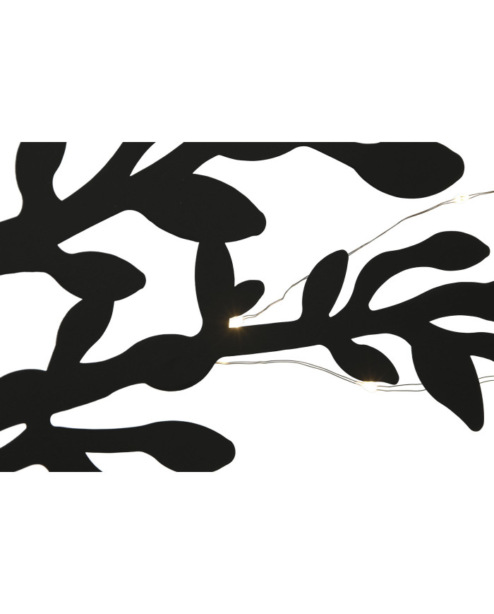 DECORACION PARED LED METAL 100X1X100 ARBOL NEGRO