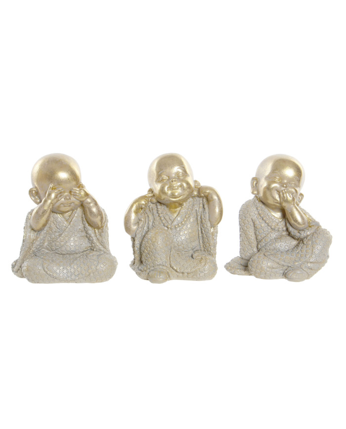 FIGURA RESINA 8,5X7X9,7 MONJE 3 SURT.