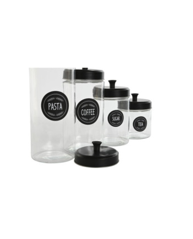BOTE SET 4 CRISTAL 10,4X10,4X26,4 1,5L 1L/800ML