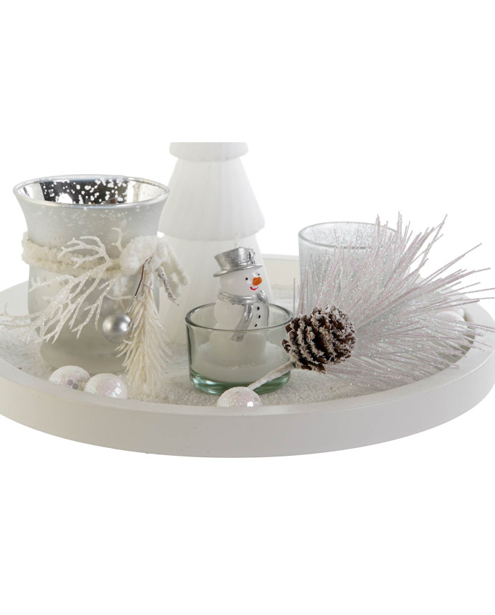 PORTAVELA SET 6 CRISTAL MDF 27,5X27,5X2 ARBOL
