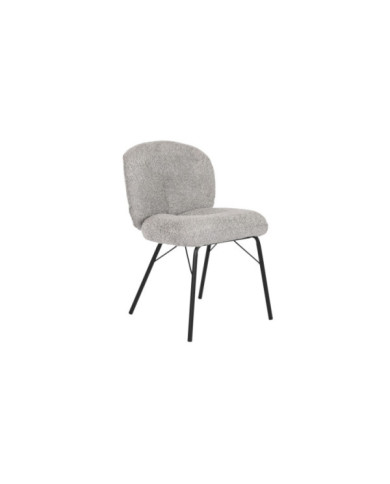 SILLA POLIESTER METAL 52X60X78 GRIS