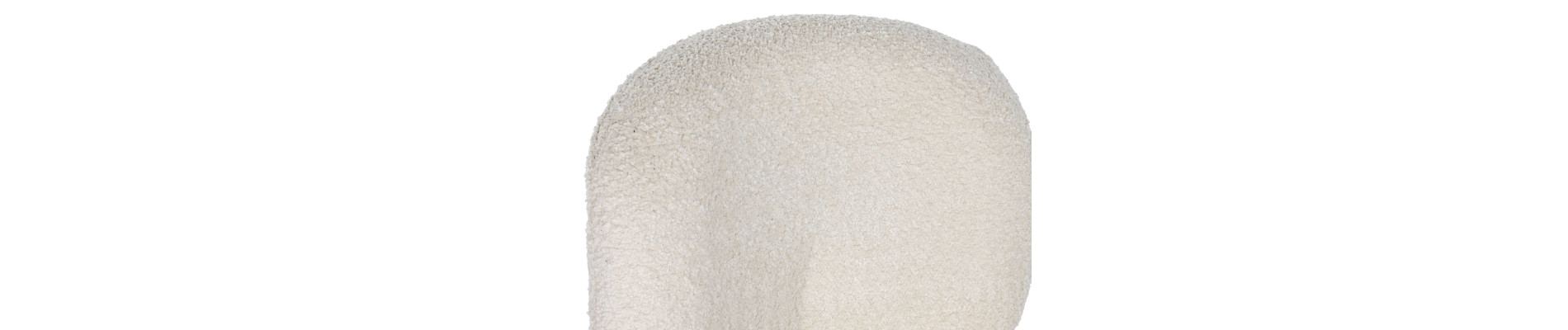 SILLA POLIESTER METAL 52X60X80 BOUCLE CREMA