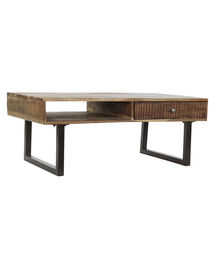MESA CENTRO MANGO METAL 118X65X45 MARRON