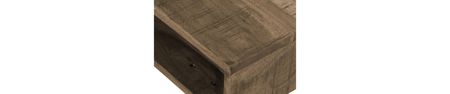 MESA CENTRO MANGO METAL 118X65X45 MARRON