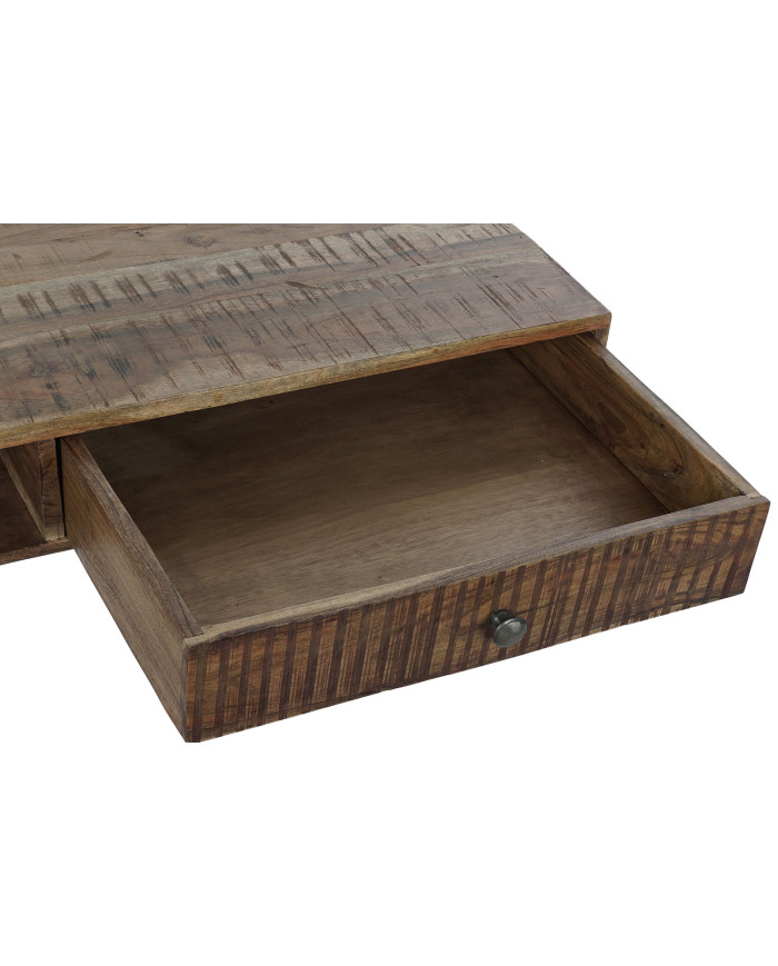 MESA CENTRO MANGO METAL 118X65X45 MARRON