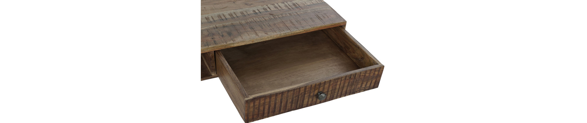 MESA CENTRO MANGO METAL 118X65X45 MARRON
