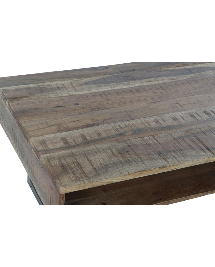 MESA CENTRO MANGO METAL 118X65X45 MARRON