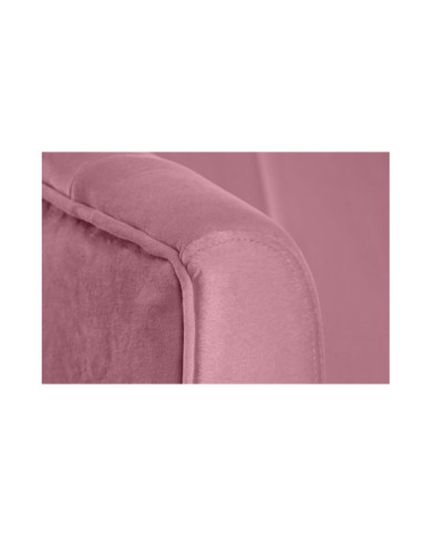 SOFA POLIESTER METAL 140X77X81 ROSA