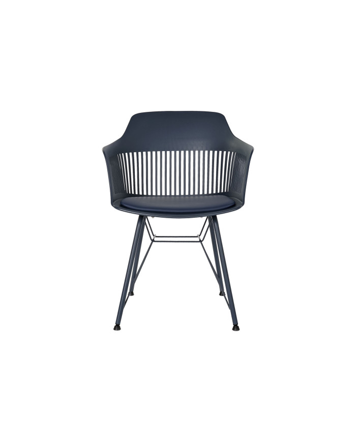SILLA PP METAL 56X53X81 MATE AZUL MARINO