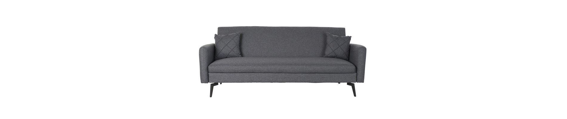 SOFA CAMA EUCALIPTO METAL 203X87X81 GRIS