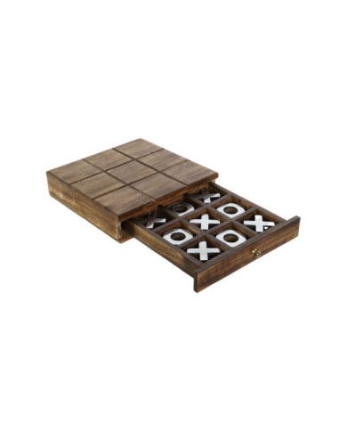 JUEGO SET 2 MANGO METAL 18X18X4 TIC TAC TOE