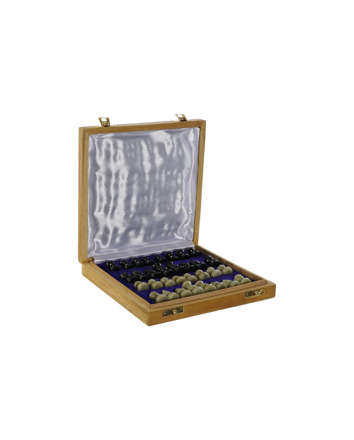 JUEGO SET 2 SHEESHAM MARMOL 20X20X4 AJEDREZ