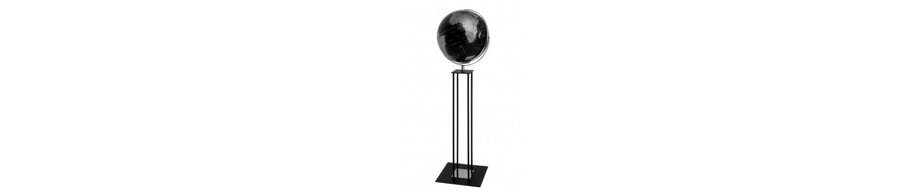 GLOBO DE PIE TERRESTRE EMFORM Ø 43 CMS. WORLDTROPHY SILVER NIGHT