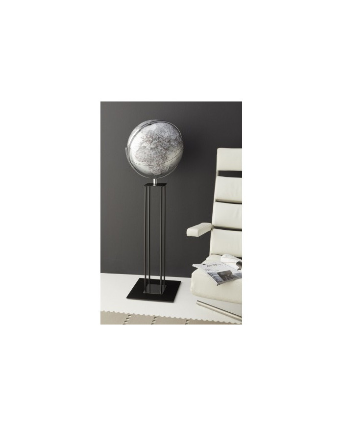 GLOBO DE PIE TERRESTRE EMFORM Ø 43 CMS. WORLDTROPHY SILVER NIGHT