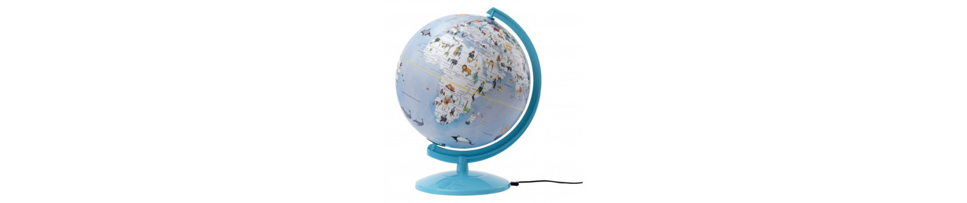 GLOBO TERRESTRE CON LUZ EMFORM Ø 25 CMS. WILDLIFE WORLD PINK LIGHT