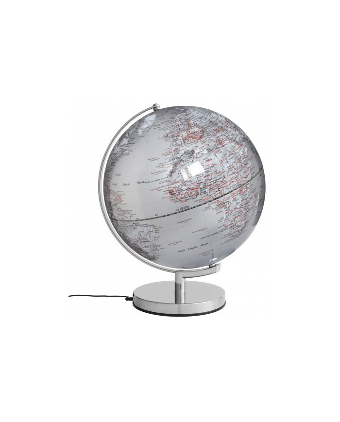 GLOBO TERRESTRE CON LUZ EMFORM Ø 30 CMS. STELLAR SILVER LIGHT