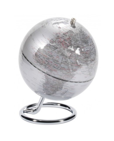 MINI GLOBO TERRESTRE EMFORM Ø 13 CMS.  GALILEI SILVER