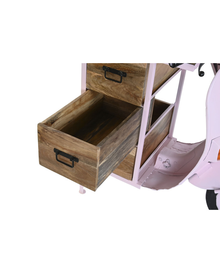 CAJONERA METAL MANGO 100X68X105 MOTO ROSA PALO