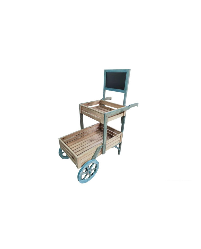 MUEBLE CARRITO 100x52x120 Azul-Marron