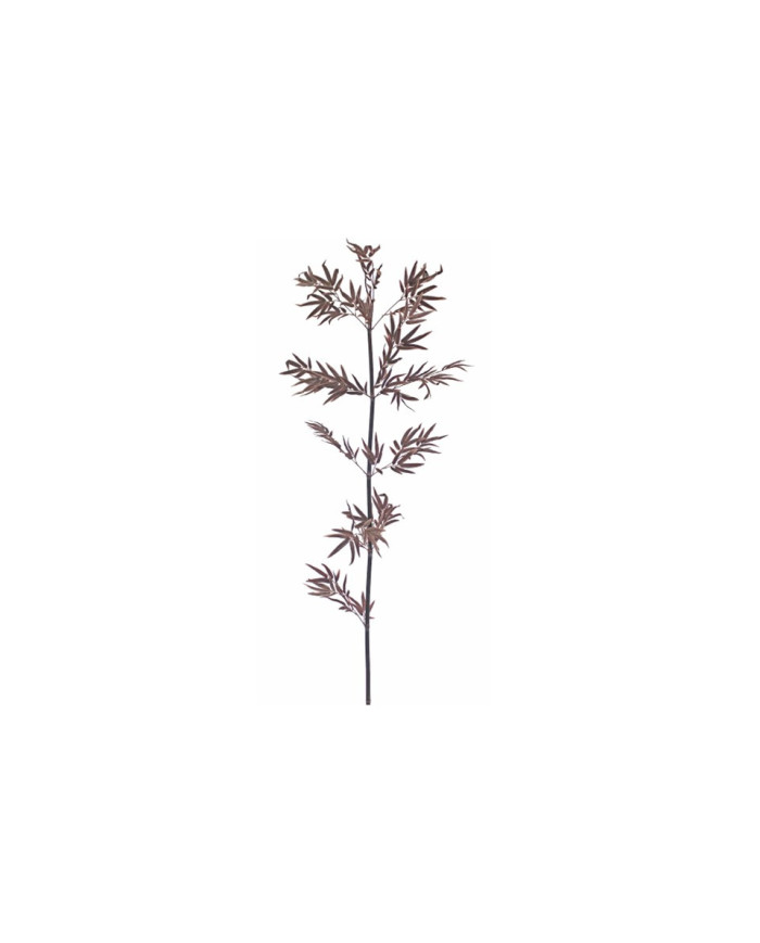 RAMA BAMBU CON HOJAS MARRONES 195CM MARRON